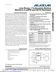MAX6776XKC+ datasheet pdf MAXIM - Dallas Semiconductor