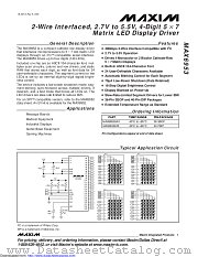 MAX6953EAX+ datasheet pdf MAXIM - Dallas Semiconductor