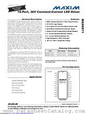 MAX6971AUG+ datasheet pdf MAXIM - Dallas Semiconductor