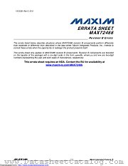 MAX72466B#W datasheet pdf MAXIM - Dallas Semiconductor
