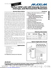 MAX7314AEG+ datasheet pdf MAXIM - Dallas Semiconductor