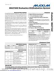 MAX7322EVKIT datasheet pdf MAXIM - Dallas Semiconductor