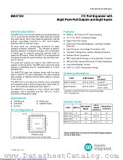 MAX7324 datasheet pdf MAXIM - Dallas Semiconductor