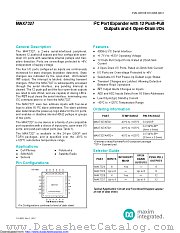MAX7327 datasheet pdf MAXIM - Dallas Semiconductor