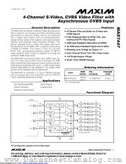 MAX7447EUD+ datasheet pdf MAXIM - Dallas Semiconductor
