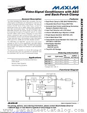MAX7450ESA+T datasheet pdf MAXIM - Dallas Semiconductor
