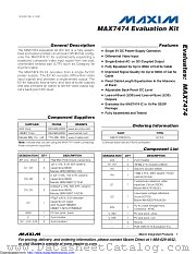 MAX7474EVKIT+ datasheet pdf MAXIM - Dallas Semiconductor