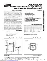 MAX776ESA+T datasheet pdf MAXIM - Dallas Semiconductor