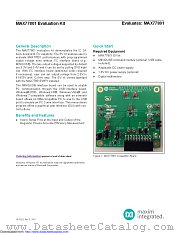 MAX77801EVKIT# datasheet pdf MAXIM - Dallas Semiconductor