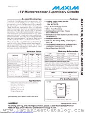 MAX817MCSA+T datasheet pdf MAXIM - Dallas Semiconductor