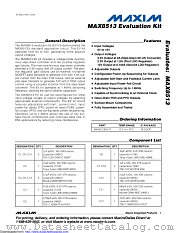 MAX8513EVKIT datasheet pdf MAXIM - Dallas Semiconductor