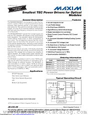 MAX8521ETP+ datasheet pdf MAXIM - Dallas Semiconductor