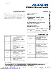 MAX8538EVKIT datasheet pdf MAXIM - Dallas Semiconductor