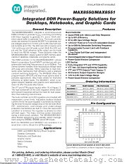 MAX8551ETI+ datasheet pdf MAXIM - Dallas Semiconductor