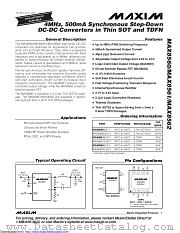 MAX8560EZK datasheet pdf MAXIM - Dallas Semiconductor