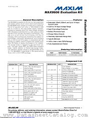 MAX8606EVKIT datasheet pdf MAXIM - Dallas Semiconductor