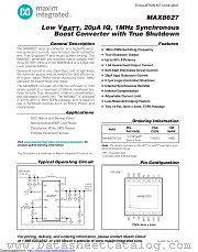 MAX8627 datasheet pdf MAXIM - Dallas Semiconductor