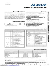 MAX8630XEVKIT+ datasheet pdf MAXIM - Dallas Semiconductor