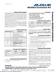MAX8633EVKIT datasheet pdf MAXIM - Dallas Semiconductor