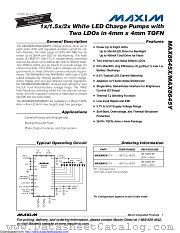 MAX8645XETI+ datasheet pdf MAXIM - Dallas Semiconductor