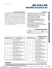 MAX8664EVKIT datasheet pdf MAXIM - Dallas Semiconductor