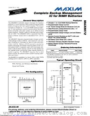 MAX8672ETD+ datasheet pdf MAXIM - Dallas Semiconductor