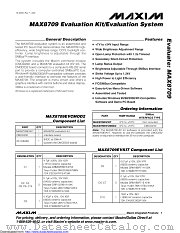 MAX8709EVCMOD2 datasheet pdf MAXIM - Dallas Semiconductor