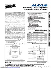 MAX8761ETG+ datasheet pdf MAXIM - Dallas Semiconductor