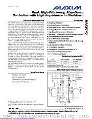 MAX8743ETX+TG05 datasheet pdf MAXIM - Dallas Semiconductor