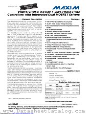 MAX8809AETL+ datasheet pdf MAXIM - Dallas Semiconductor