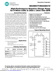 MAX8847YETE+T datasheet pdf MAXIM - Dallas Semiconductor