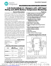 MAX8900BEWV+T datasheet pdf MAXIM - Dallas Semiconductor