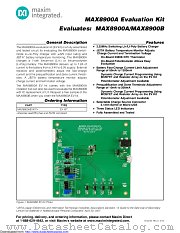 MAX8900AEVKIT datasheet pdf MAXIM - Dallas Semiconductor