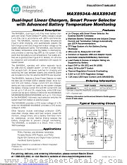 MAX8934BETI+ datasheet pdf MAXIM - Dallas Semiconductor