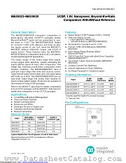 MAX9025EBT+TG45 datasheet pdf MAXIM - Dallas Semiconductor