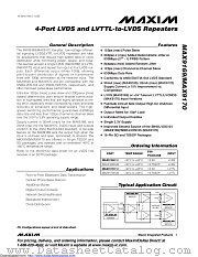 MAX9169EUE+ datasheet pdf MAXIM - Dallas Semiconductor