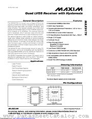MAX9179EUE+ datasheet pdf MAXIM - Dallas Semiconductor