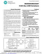 MAX9207EAI+ datasheet pdf MAXIM - Dallas Semiconductor