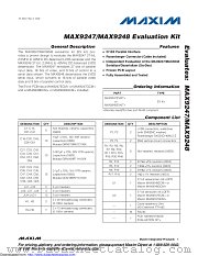 MAX9248EVKIT datasheet pdf MAXIM - Dallas Semiconductor