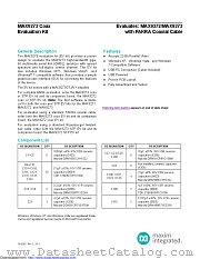 MAX9273COAXEVKIT datasheet pdf MAXIM - Dallas Semiconductor