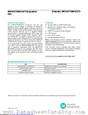 MAX9275COAXEVKIT datasheet pdf MAXIM - Dallas Semiconductor