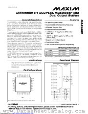 MAX9389EHJ+ datasheet pdf MAXIM - Dallas Semiconductor