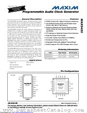 MAX9485ETP+ datasheet pdf MAXIM - Dallas Semiconductor