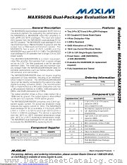 MAX9502GEVKIT datasheet pdf MAXIM - Dallas Semiconductor