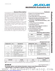 MAX9503GEVKIT datasheet pdf MAXIM - Dallas Semiconductor