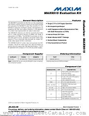 MAX9515EVKIT datasheet pdf MAXIM - Dallas Semiconductor