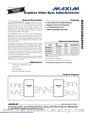 MAX9539EUI+ datasheet pdf MAXIM - Dallas Semiconductor
