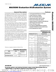 MAX9590EVCMAXQU datasheet pdf MAXIM - Dallas Semiconductor
