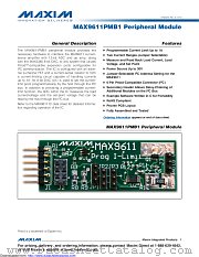 MAX9611PMB1 datasheet pdf MAXIM - Dallas Semiconductor