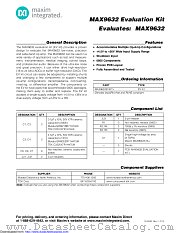 MAX9632EVKIT+ datasheet pdf MAXIM - Dallas Semiconductor